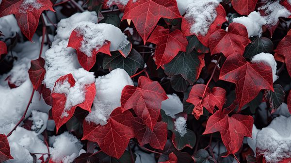 Les meilleures variétés de lierre à feuillage rouge en hiver