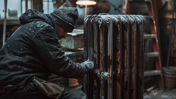 Rénovation d'un radiateur en fonte : comment cela se déroule ?